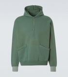 A.Presse Vintage cotton jersey half-zip hoodie