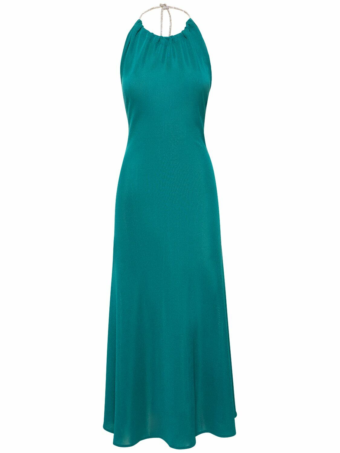 ALEXANDRE VAUTHIER - Viscose Knit Halter Neck Long Dress Alexandre Vauthier