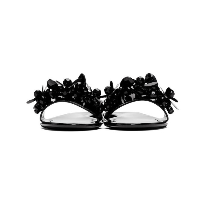Simone Rocha Black Jelly Slides Simone Rocha