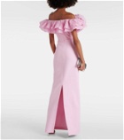 Rebecca Vallance Jenna ruffle-trimmed off-shoulder gown