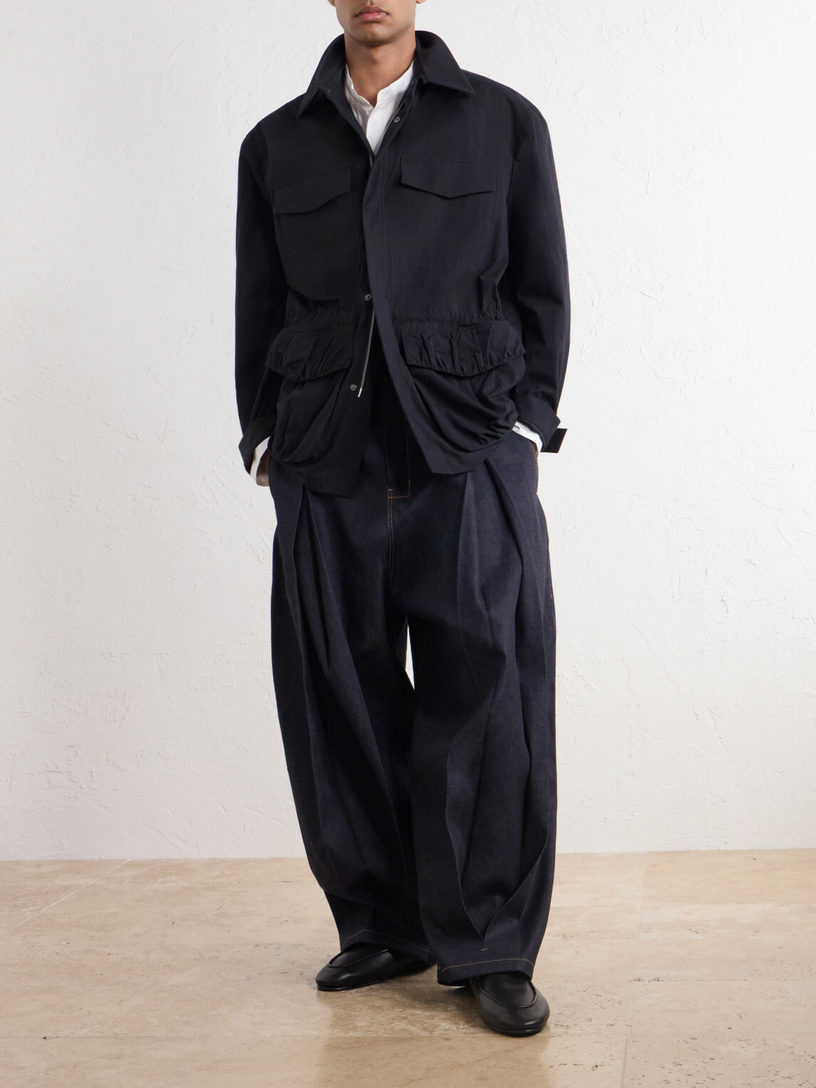 SAGE NATION - Field Cotton-Blend Jacket - Black