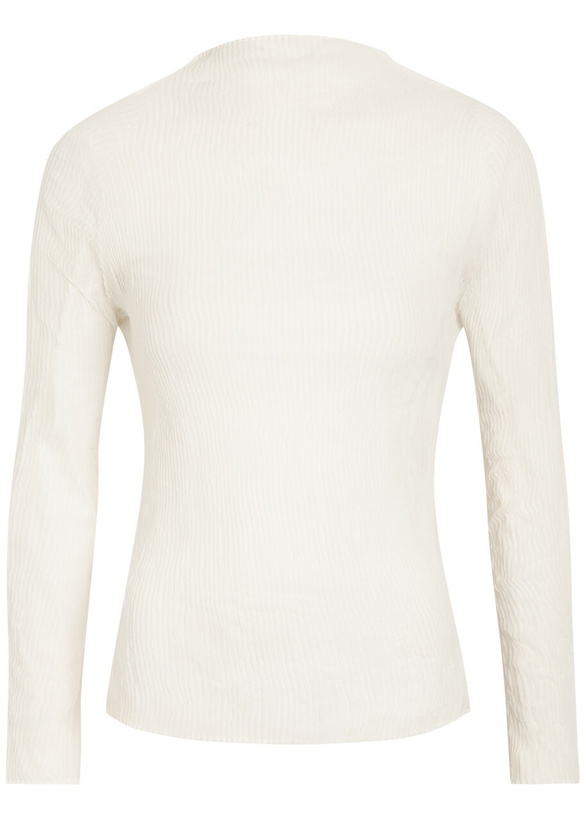 Photo: Issey Miyake Pleated Semi-sheer Chiffon top White