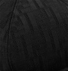 Fendi - Leather-Trimmed Logo-Jacquard Mesh Baseball Cap - Black