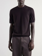 Mr P. - Merino Wool T-Shirt - Brown