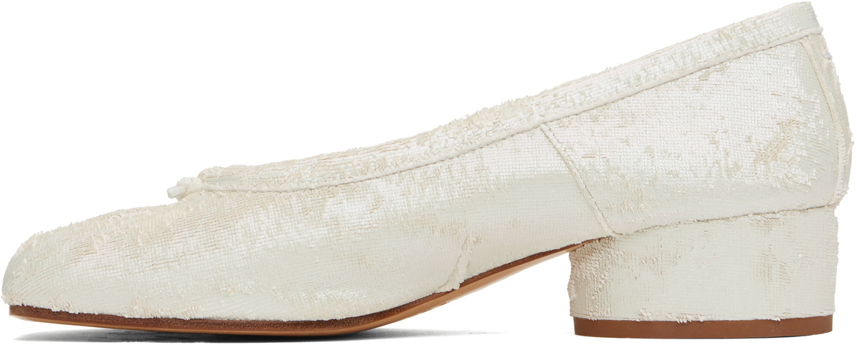 Maison Margiela White Tabi New Ballerina Heels