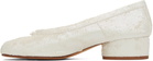 Maison Margiela White Tabi New Ballerina Heels