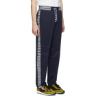 Missoni Navy and White Striped Lounge Pants