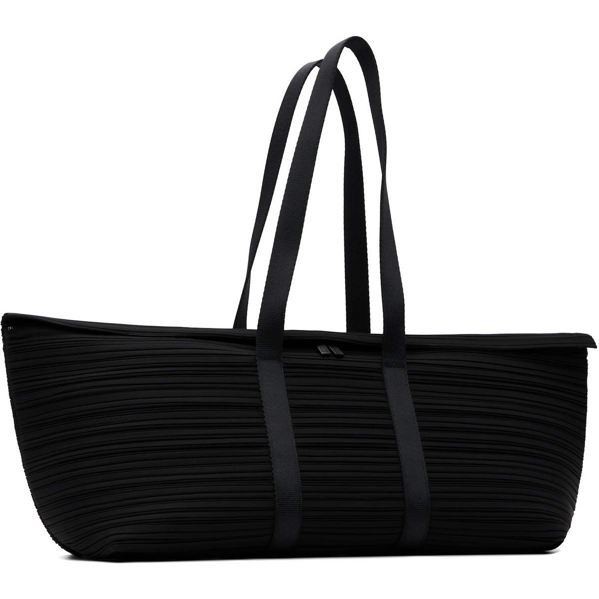 PLEATS PLEASE ISSEY MIYAKE Black Pleats Boston Bag