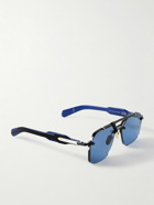 Jacques Marie Mage - Silverton Aviator-Style Silver-Tone and Acetate Sunglasses
