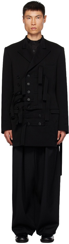 Photo: Yohji Yamamoto Black Belted Jacket
