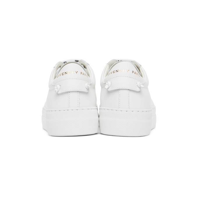 Givenchy White 4G Urban Street Platform Sneakers Givenchy