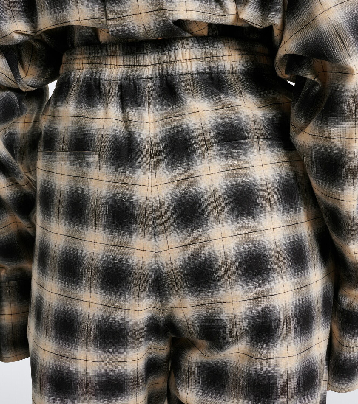 The Attico Checked cotton sweatpants