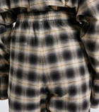 The Attico Checked cotton sweatpants