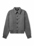 Jacquemus - Feltro Wool-Felt Bomber Jacket - Gray