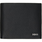 BOSS Black Logo Lettering Grained-Leather Wallet