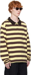 Still Kelly Yellow & Brown Oversized Polo