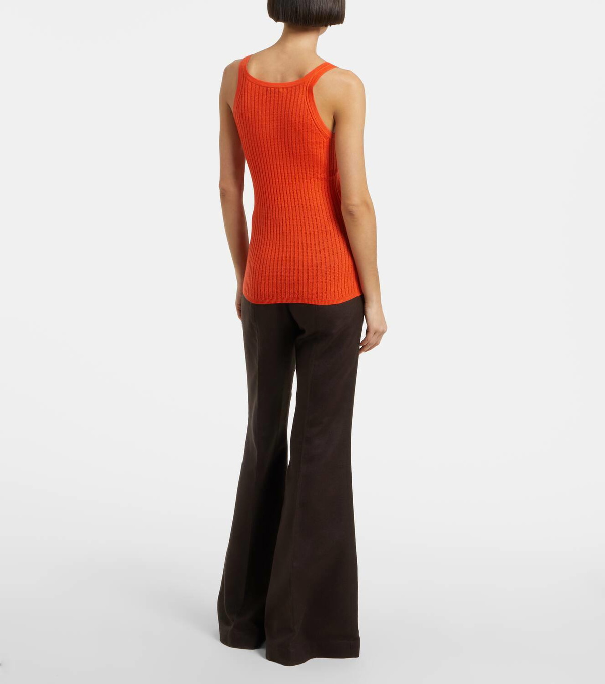 Gabriela Hearst Nevin pointelle cashmere and silk tank top