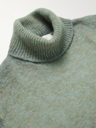 Altea - Slim-Fit Degradé Knitted Rollneck Sweater - Green