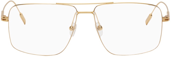 Photo: ZEGNA Gold Square Glasses