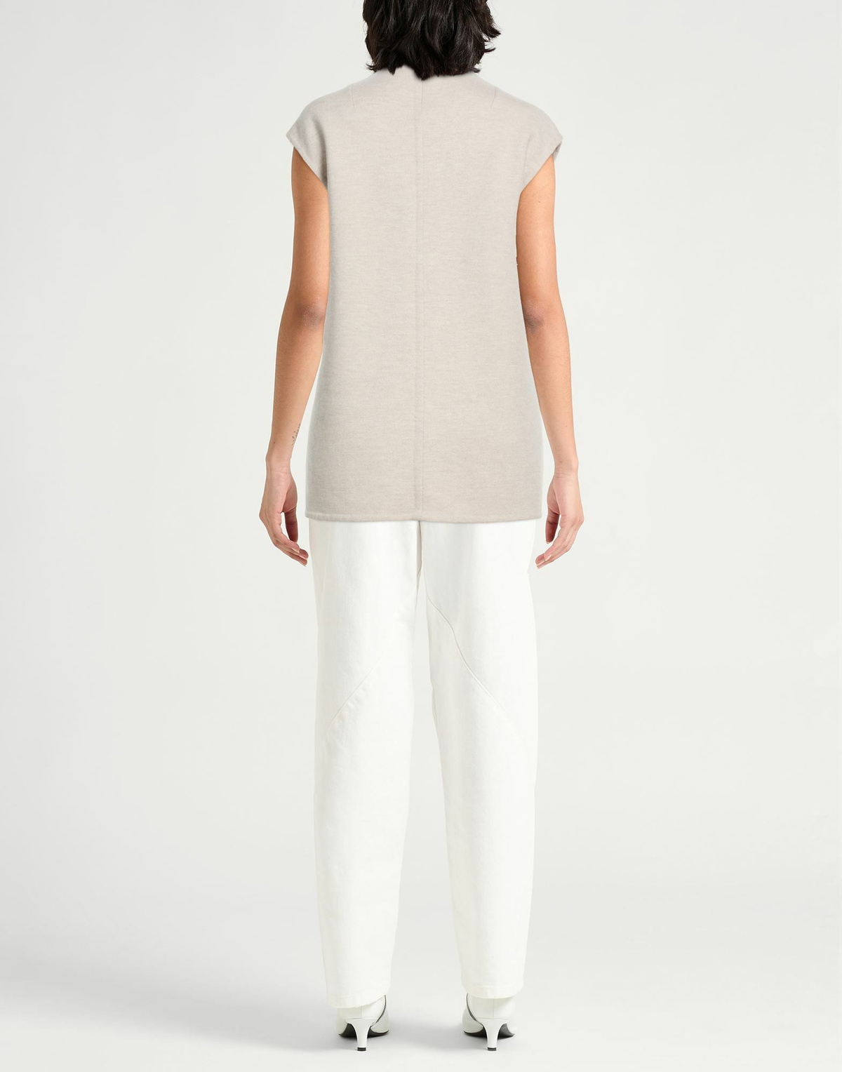 Agnona Womens Turtleneck in Beige