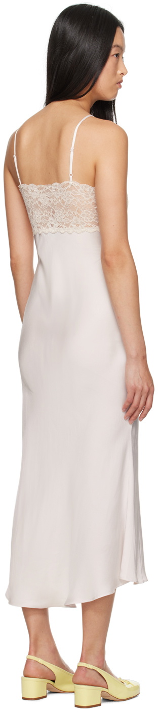 GUIZIO Pink Nova Slip Midi Dress