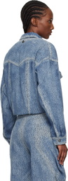 Kiko Kostadinov Blue Centennial Denim Jacket