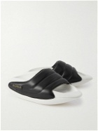 Balmain - B-It-Puffy Quilted Leather Slides - Black