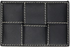 Bottega Veneta Black Cassette Card Holder