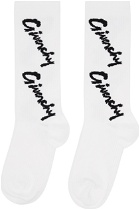 Givenchy White Jacquard Socks
