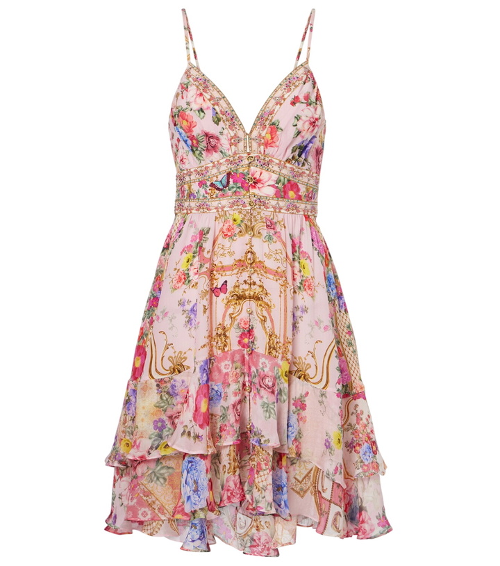 Photo: Camilla Floral silk minidress