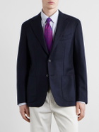 Caruso - Aida Wool and Cashmere-Blend Twill Blazer - Blue