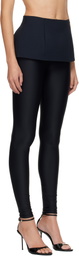 Diesel Black P-Hour-Bond Leggings