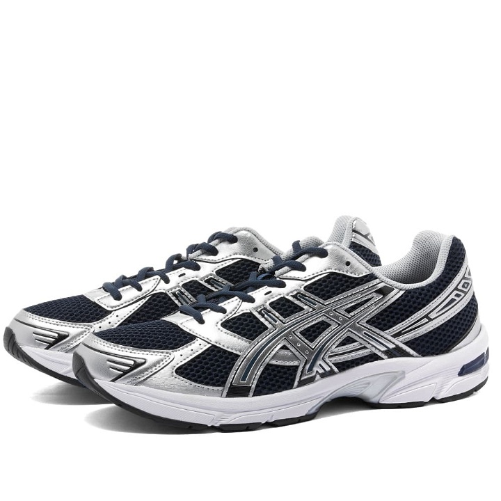 Photo: Asics Men's Gel-1130 Sneakers in French Blue/Pure Silver