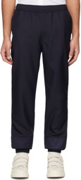 Alexander McQueen Navy Drawstring Trousers