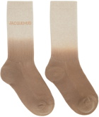 Jacquemus Beige Le Chouchou 'Les Chaussettes Moisson' Socks