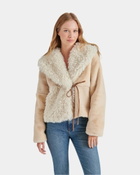 Steve Madden Winterlyn Coat in Natural