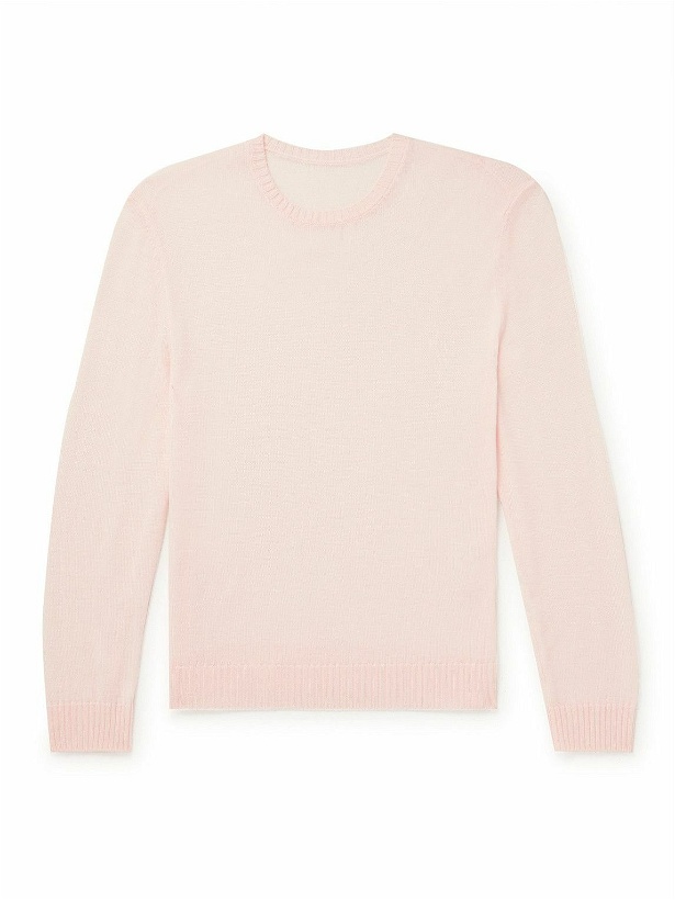Photo: Anderson & Sheppard - Merino Wool Sweater - Pink