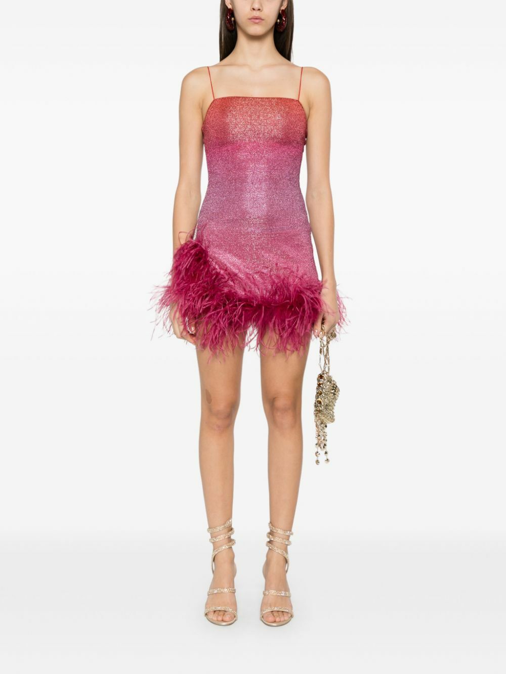 Osree Pink Lumire Plumage Dress Oseree
