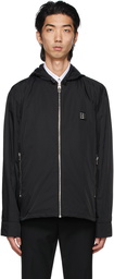 Givenchy Black Hooded Windbreaker 4G Jacket