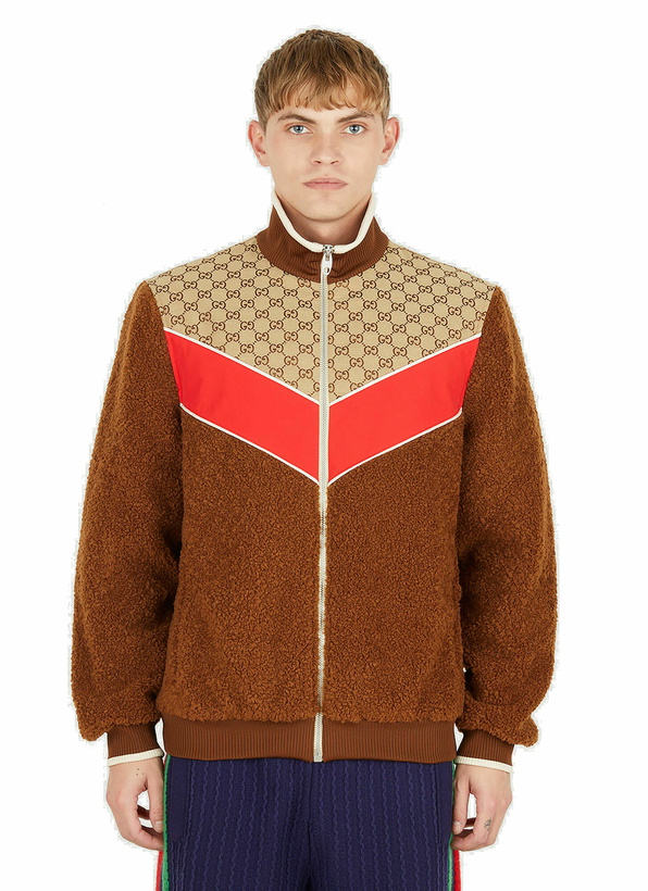 Photo: GG Fleece Jacket in Brown