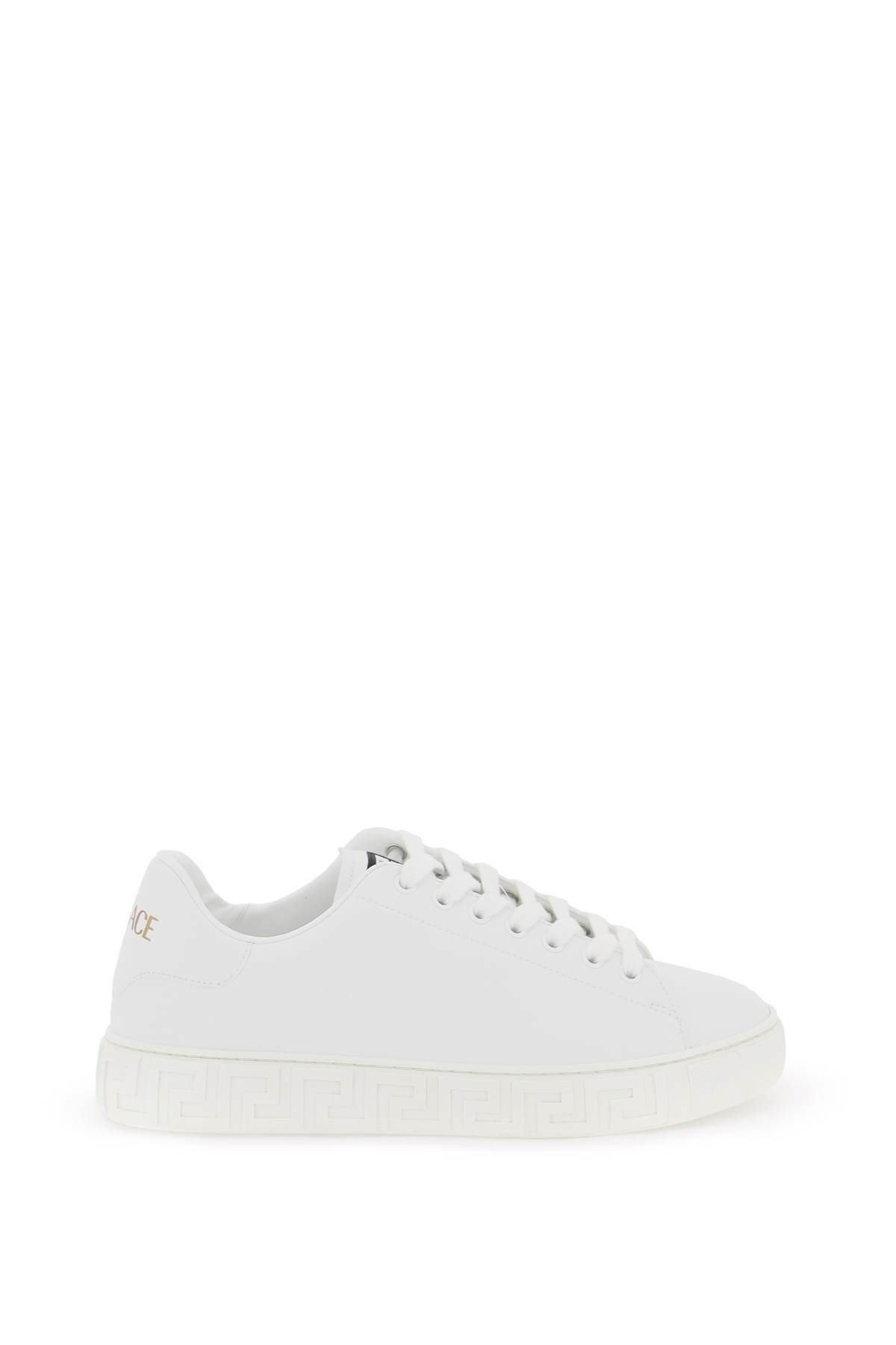 Versace White Leather Sneakers
