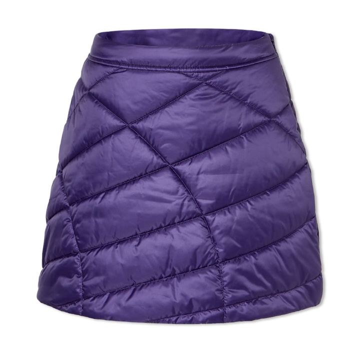 Photo: Daniëlle Cathari Women's x Woolrich Quilted Mini Skirt in Dark Violet