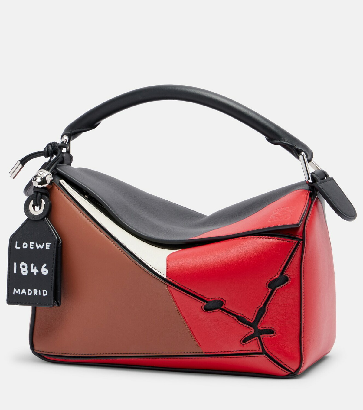 Loewe Puzzle Lion Intarsio Small shoulder bag