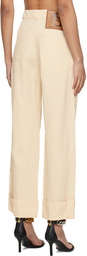 Stella McCartney Off-White Button Trousers