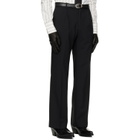 Ernest W. Baker Black Pleated Straight Fit Trousers