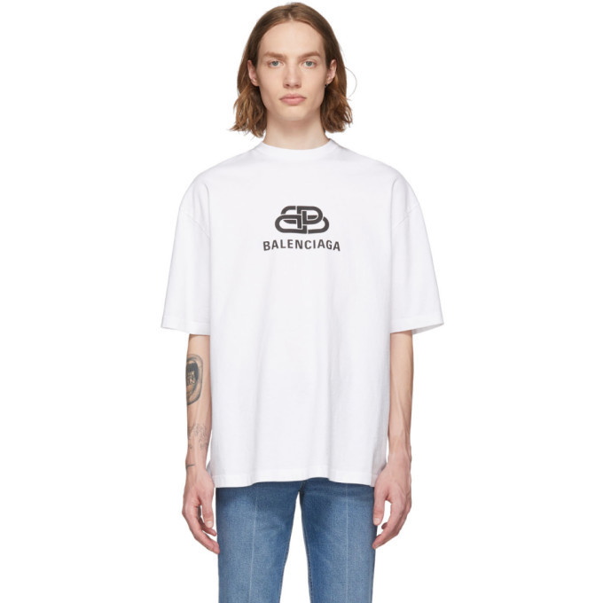 Photo: Balenciaga White BB T-Shirt