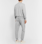 Ermenegildo Zegna - Mélange Loopback Cotton-Blend Jersey Sweatshirt and Sweatpants Set - Gray