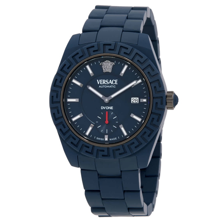 Photo: Versace DV One Automatic Blue Dial Mens Watch VE7K00223