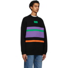ADER error Black and Purple Ventura Sweater