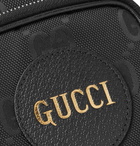 GUCCI - Leather-Trimmed Monogrammed ECONYL Messenger Bag - Black